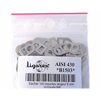 KLEMBAND KLIPJES PER 100 (5MM) KLEMBAND KLIPJES PER 100 (5MM)