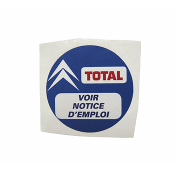 STICKER TOTAL OLIEVULDOP STICKER TOTAL OLIEVULDOP